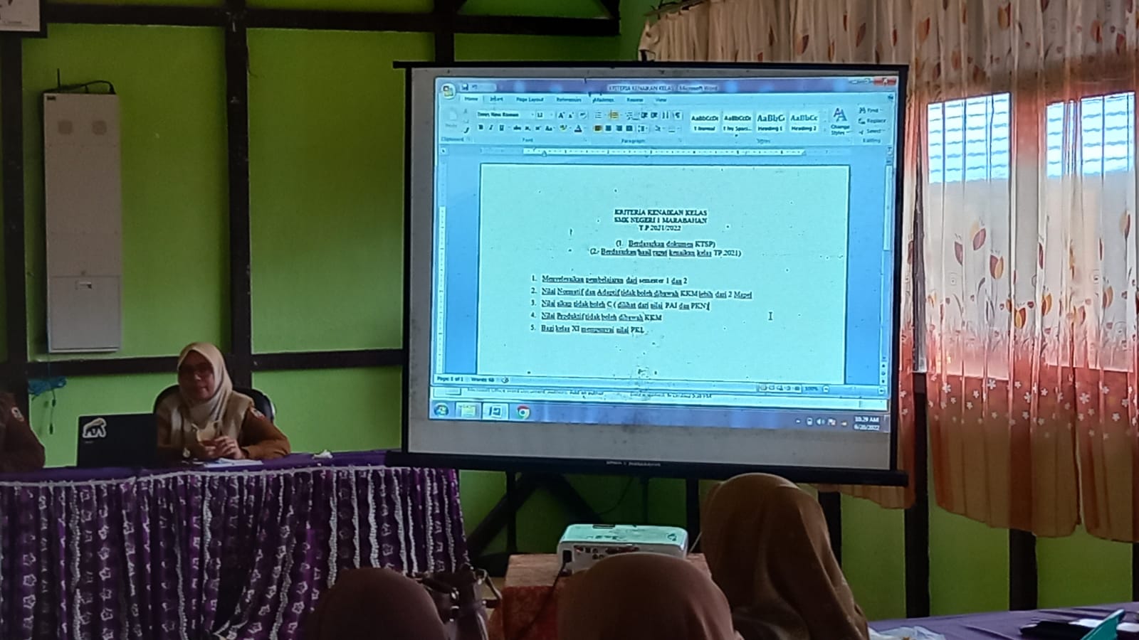 Rapat Kenaikan Kelas Tahun Pelajaran 2021/2022
